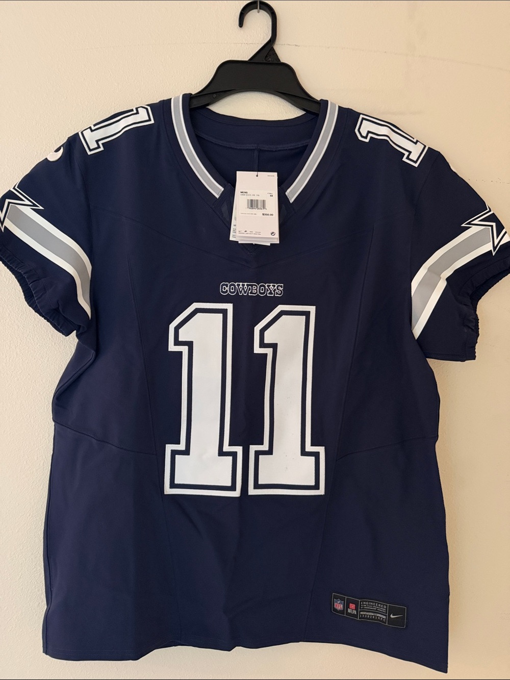 Nike Dallas Cowboys #11 Navy and White authentic Football Jersey